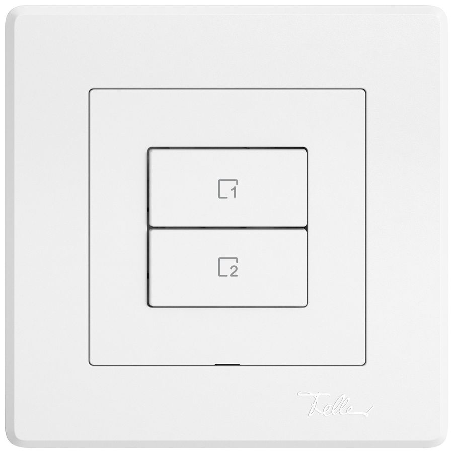 Poussoir scènes ENC EDIZIO.liv Wiser SNAPFIX® 2 scènes 2 touches bc