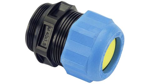 Bleu avec contre-écrou et décharge de traction