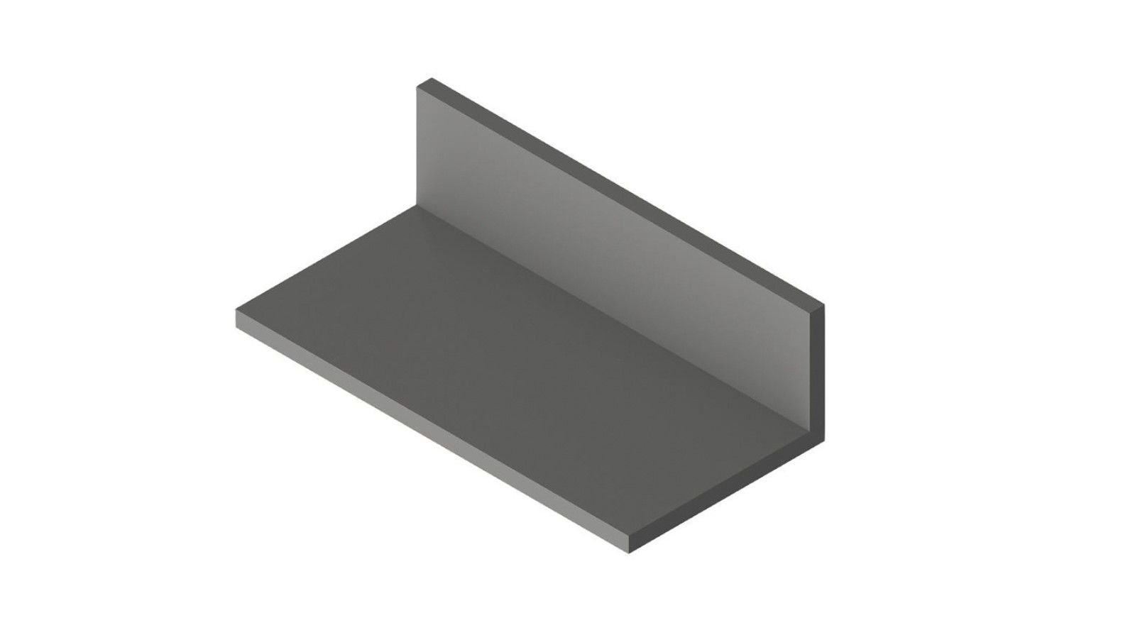 Pièce de support 180 mm, profilé d'aluminium en L