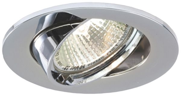 EB-Spot Sylvania Inset Trend 75 1×GU10 IP20/23 Ø85mm chrom Indoor