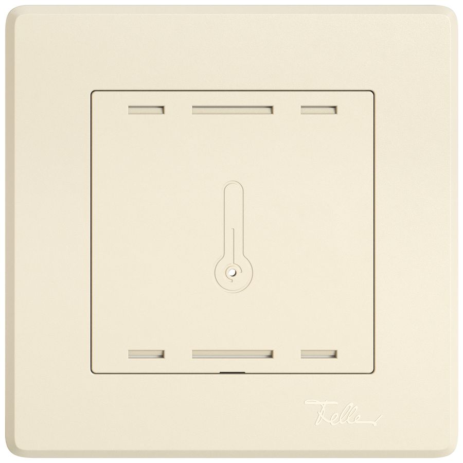 UP-Abdeckset EDIZIO.liv Wiser SNAPFIX® für Raumtemperatursensor 96×96mm cr