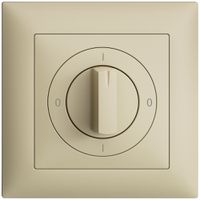 Frontset EDIZIOdue 0-1-0-1 vanille 88×88mm für Drehschalter