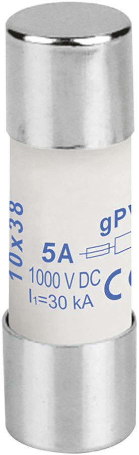 PV-Apparatesicherung Weidmüller, 5A gPV 1000VDC, Keramik, 10×38mm