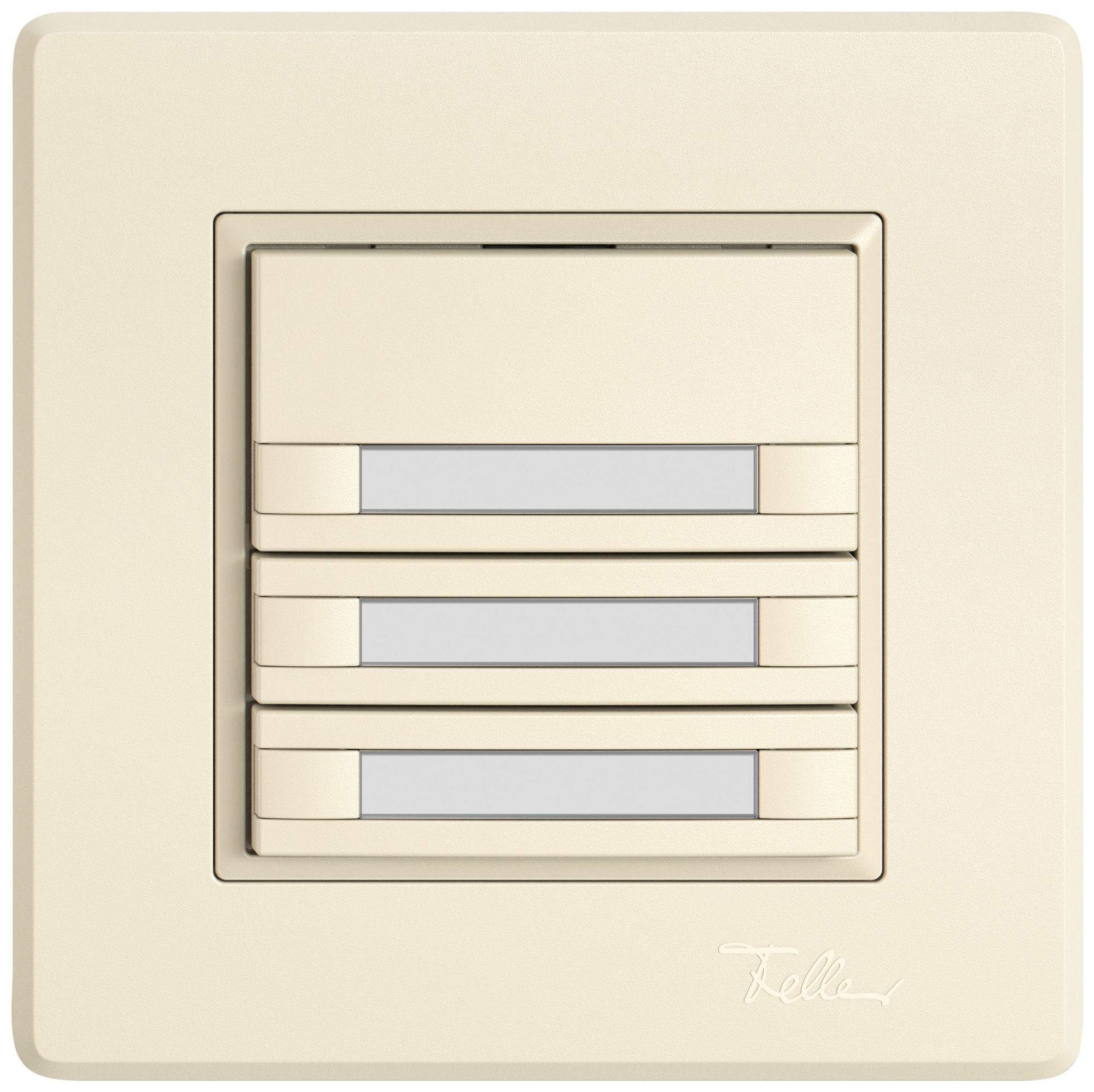 UP-KNX-Taster RGB EDIZIO.liv SNAPFIX® Temperaturfüh.o.LED Pap.3×T 2-Tbed.cr