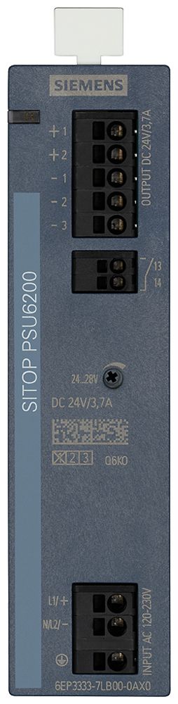 Stromversorgung Siemens SITOP, IN: 120…230VAC (120…240VDC), OUT: 24VDC/3.7A