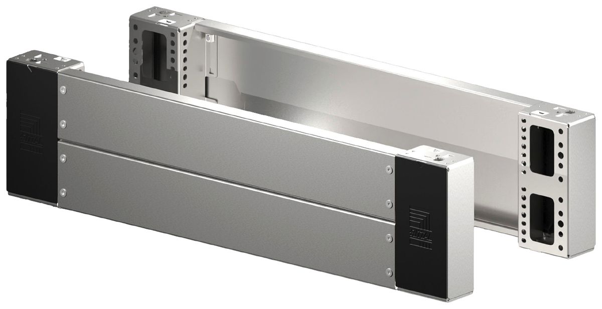 Cache-socle Rittal VX 8660.061 800×200mm face/revers acier fin 2 pcs