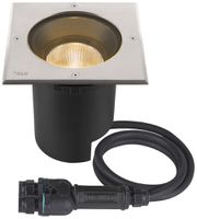 EB-LED-Bodenleuchte SLV DASAR L IP65 19W 1950lm 840 DALI 200×200 Edelstahl