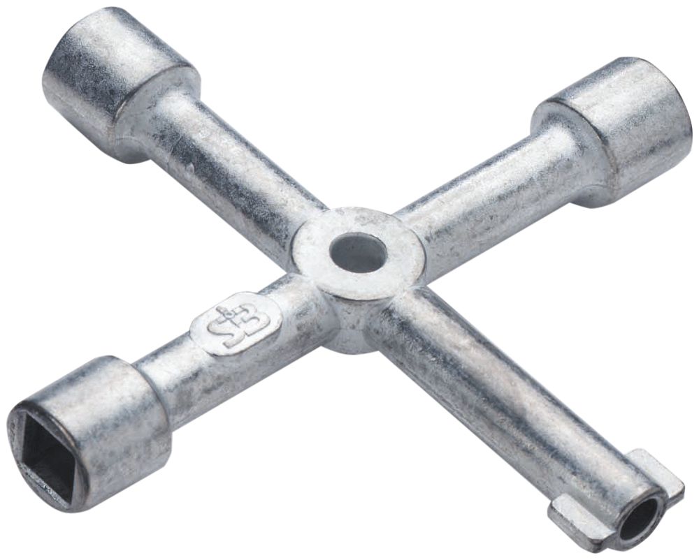 Chiave per palo CIMCO, in pressofusione di zinco (GD-Zn) con mezzaluna 90×90mm