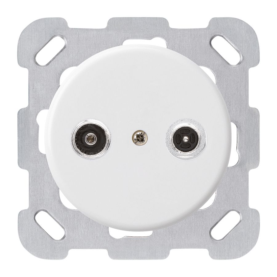 Prise d'antenne ENC basico TV-R montage B 23dB 2GHz blanc