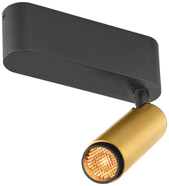 Spot LED SLV GRIP SPOT S 11W 600lm 2700K MB REG 124×101×84mm nero/oro