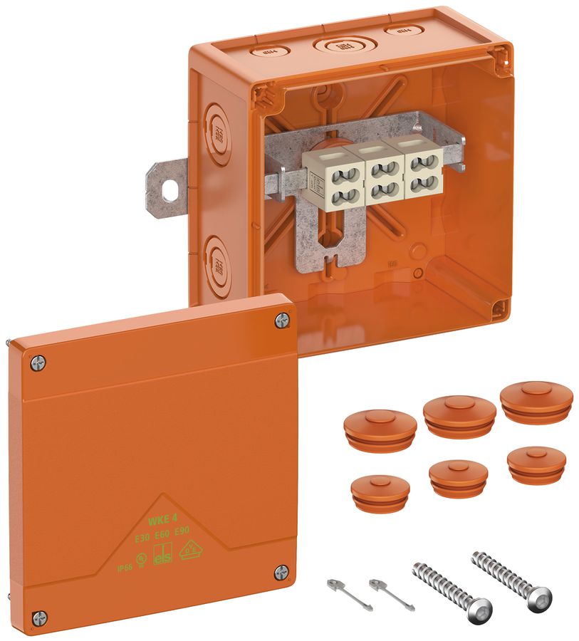 Boîte de dérivation AP Spelsberg WKE 4 Duo 3×10mm² E90 150×150×85mm IP66 or