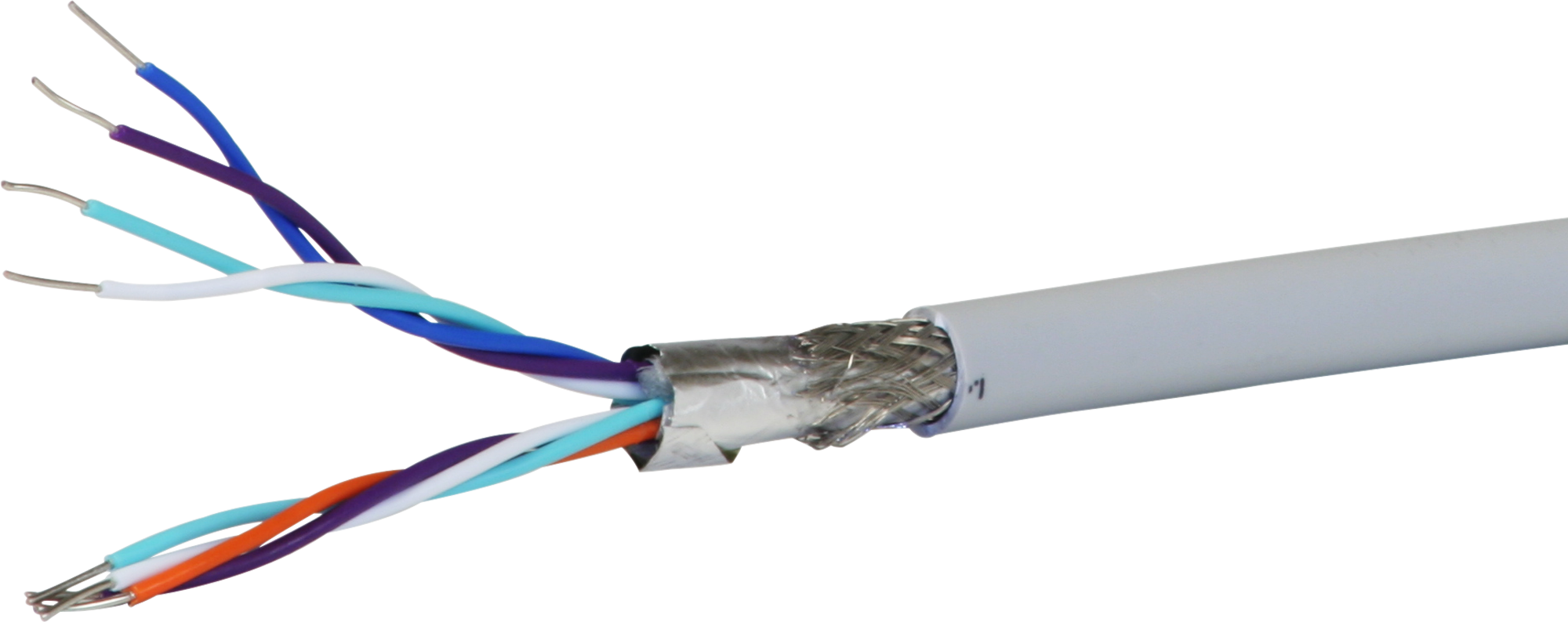Kabel Swissnet/ISDN U72M 2×4×0.6mm abgeschirmt halogenfrei Eca