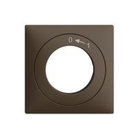 Frontset EDIZIOdue 0<-1 coffee 60×60mm für Schwenktaster