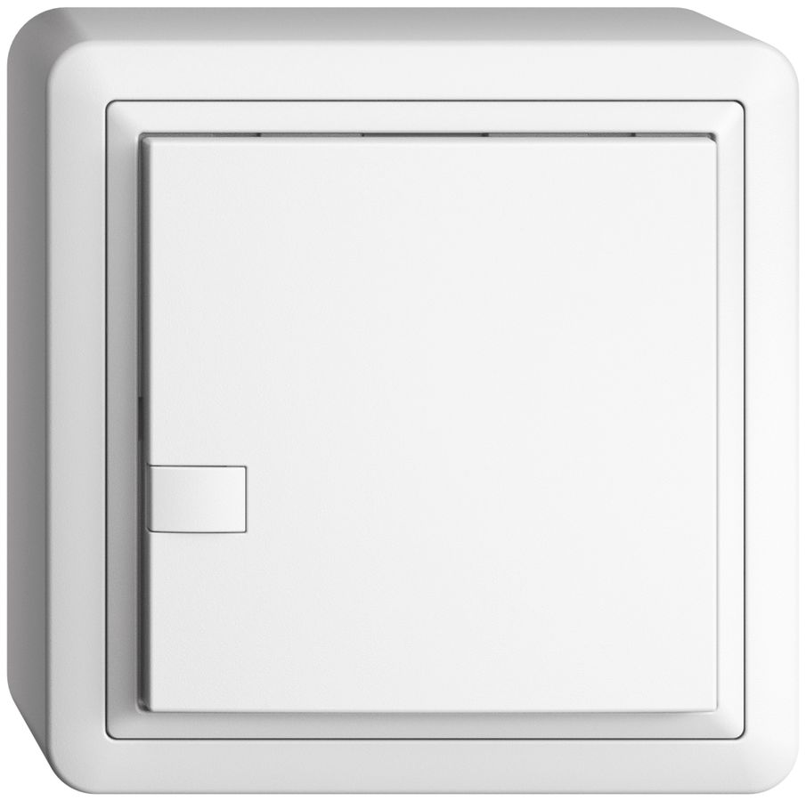 Poussoir AP KNX 1× EDIZIOdue blanc RGB sans LED