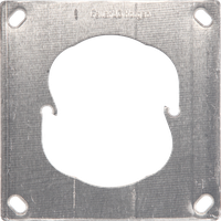 Befestigungsplatte Gr.II 90×90 Bef.-Lochdistanz 52mm