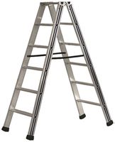 Doppelstufen-Leiter Plica Pikasso, 4 Stufen, Aluminium