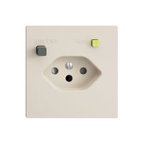 UP-Steckdose EDIZIOdue T13 FI 30mA F, shutter, crema