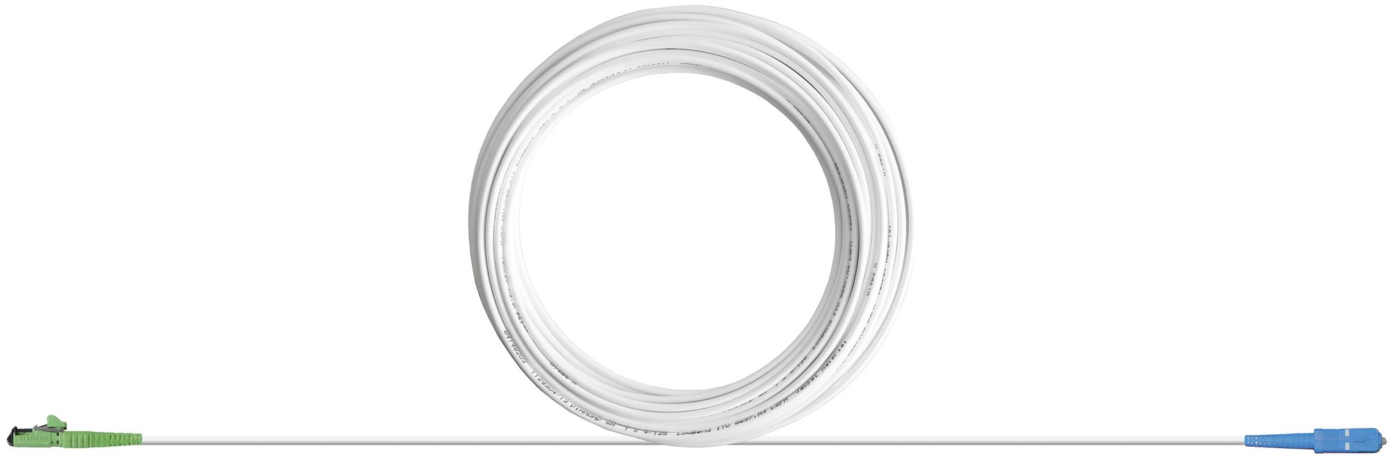 LWL-FTTH-Anschlusskabel F-3000 LC/APC-SC/PC 10m