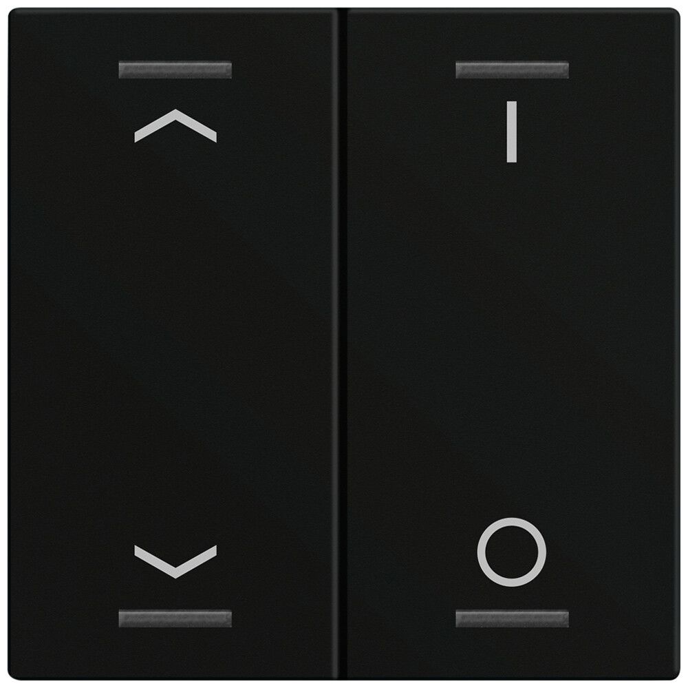 Bascule MDT BE-TAL60W216.C1 1t/4a p.touches tactiles noir mat "jalousie"-"I/O"