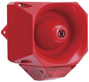 Sirène flash LED WERMA, 9...60VDC, 110dB, 32 tons, 2 tons contrôl.à distance, ro