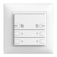 UP-Frontset EDIZIOdue zeptrionAIR Motor 2K mit Bez. mit LED weiss