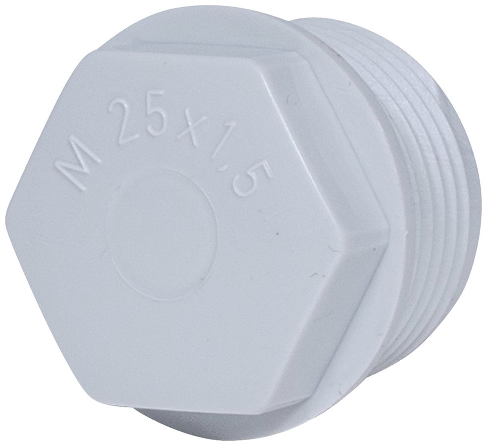 Würgenippel PE M40 hellgrau