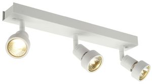 Deckenleuchte SLV PURI, 3×GU10 50W mit Decoring IP20 weiss