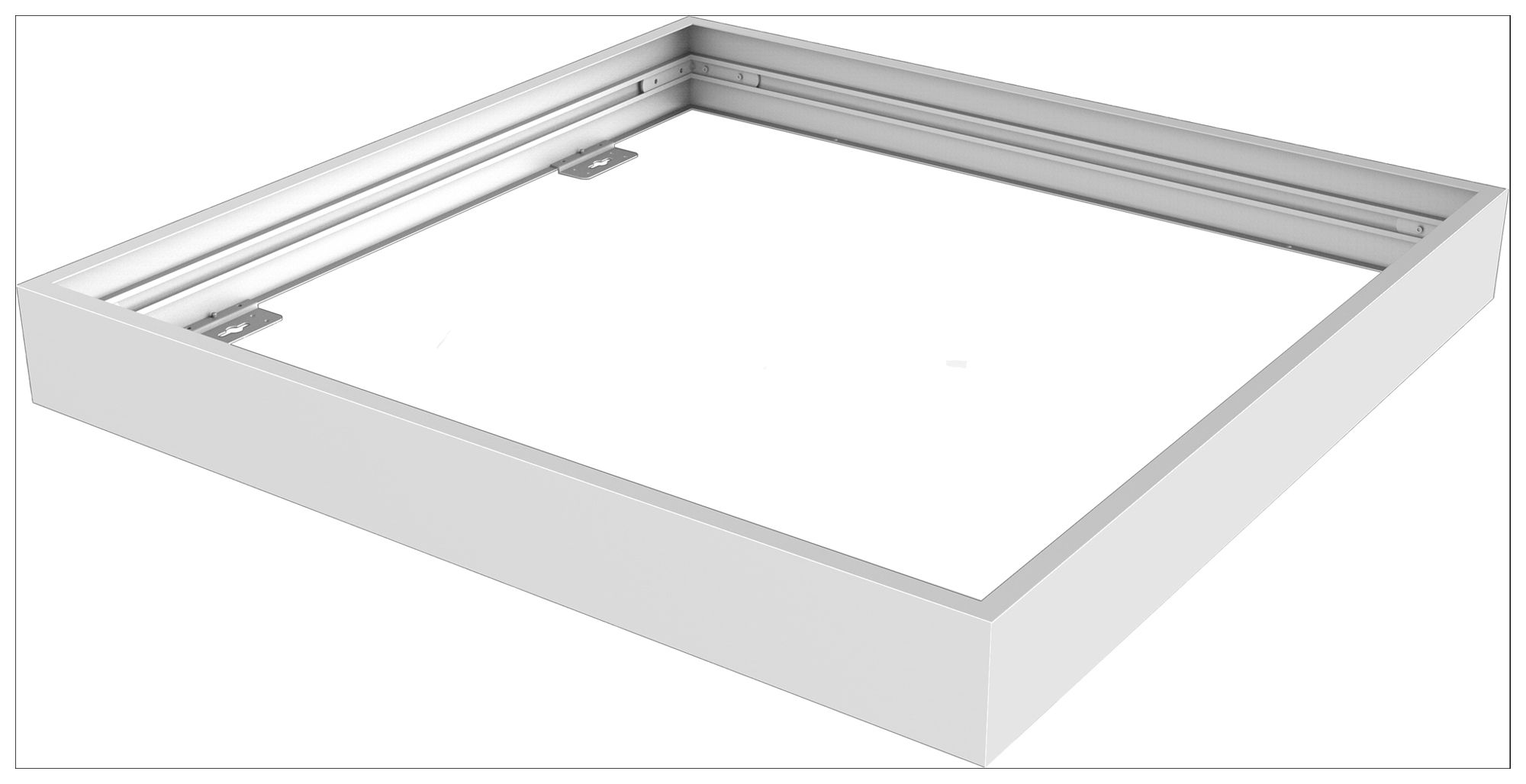 Cadre pour montage AP Sylvania aluminium 625×625×70mm blanc