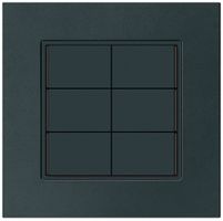 Poussoir KNX ENC KPR 6×touches 6×points actionnables LED noir