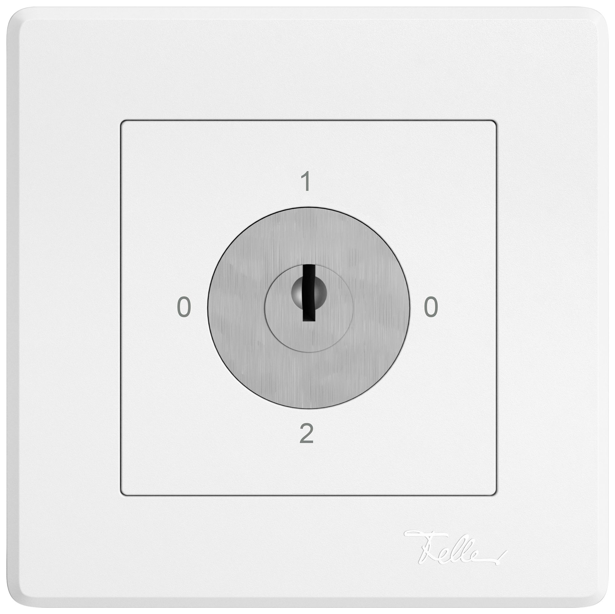 Interrupteur rotatif ENC EDIZIO.liv SNAPFIX® commut.2/1L serrure et 2 clés bc