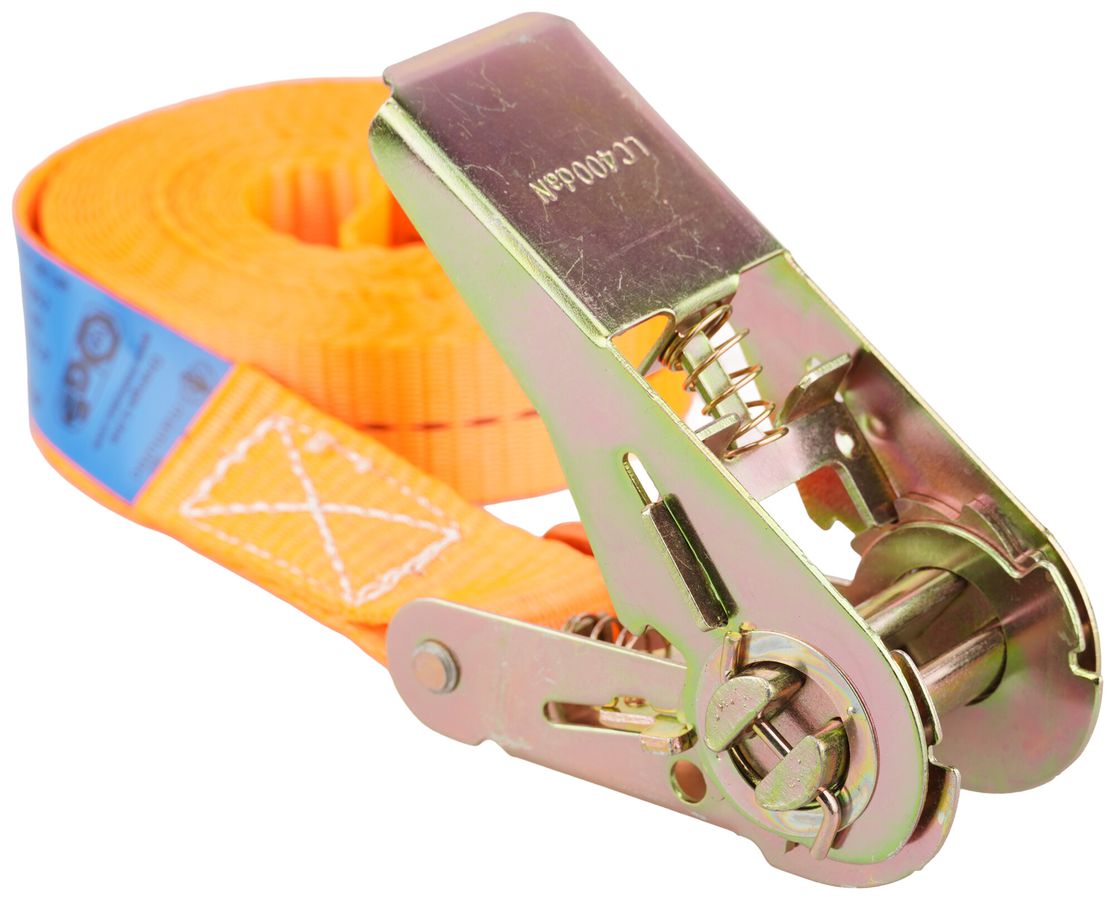 Cinghia di tensionamento Orange Line 8kN dente d'arresto 5m×25mm arancione