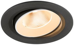 Downlight LED SLV NUMINOS MOVE L 17W 2400lm 2700K NB DALI Ø160×93mm no/bc