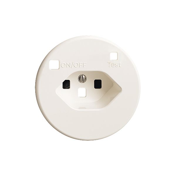 Frontset FH zu FI-Steckdose P, T23, shutter, weiss