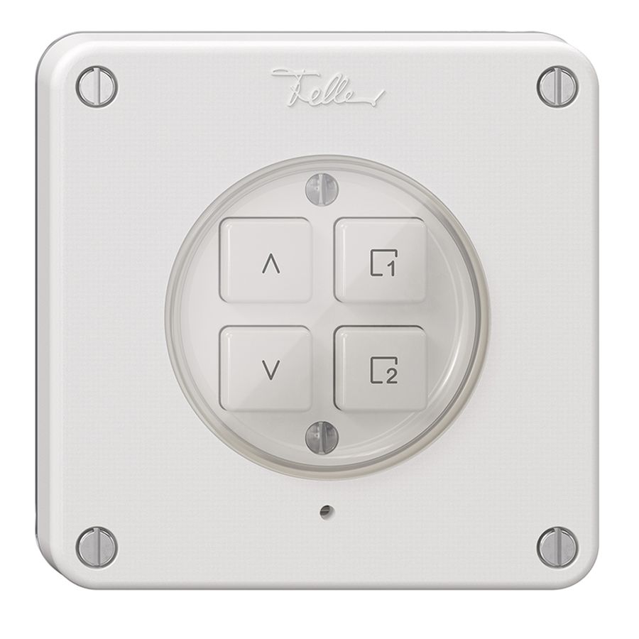 Interrupteur stores 1K/4T scène NEVO Wiser N.CO blanc