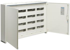 Distributeur AP Hager univers 4 rangées 192UM porte IP44 1050×650×160mm