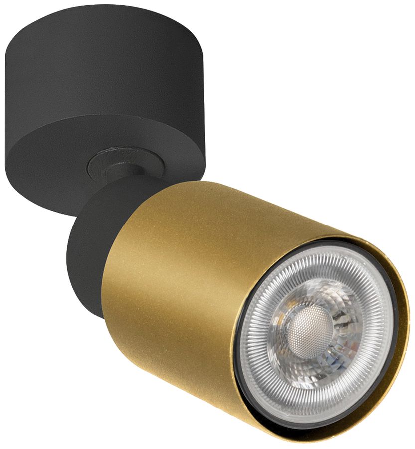 Spot SLV PURI 2.0 Tube CW GU10 1×6W REG Ø55×123×97mm nero/oro