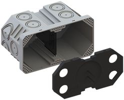 UP-Einlasskasten AGRO Gr.I 1×2 mit Trennwand