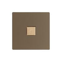 Abdeckset EDIZIOdue elegance für 1×Taster hazel