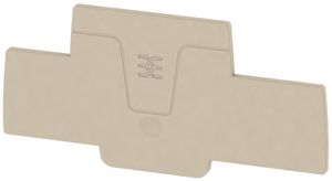 Piastra terminale Weidmüller serie A AEP 2T 2.5 88.25×2.1mm, beige