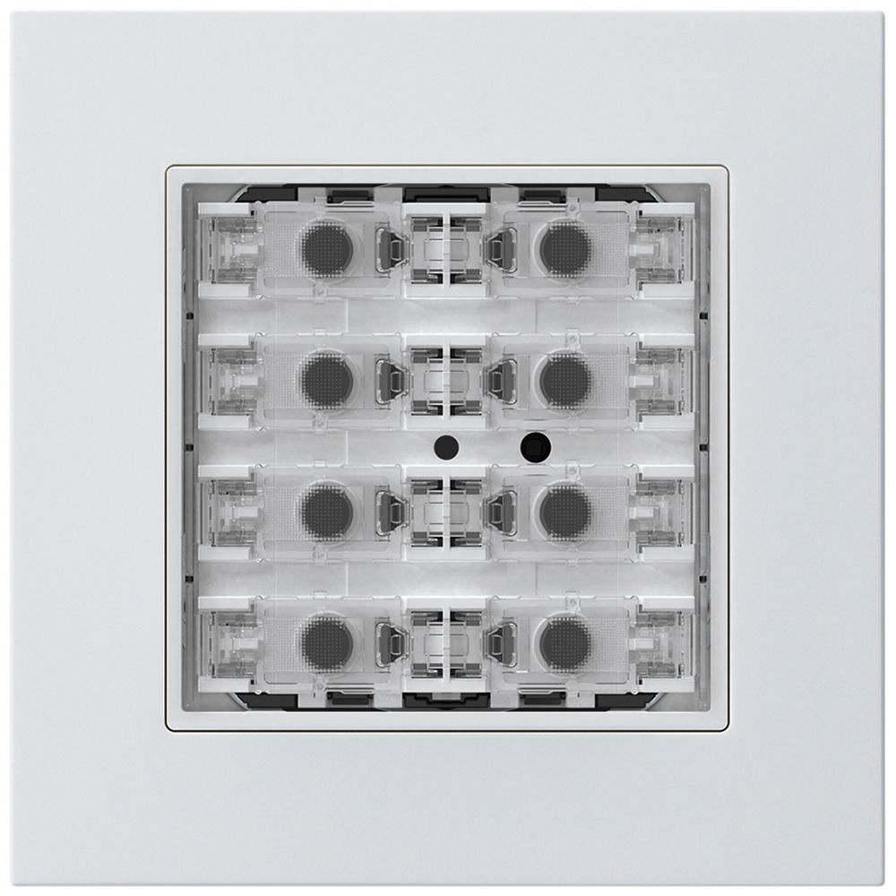 Poussoir KNX ENC KPR p.8×touches 8×points actionnables LED blanc