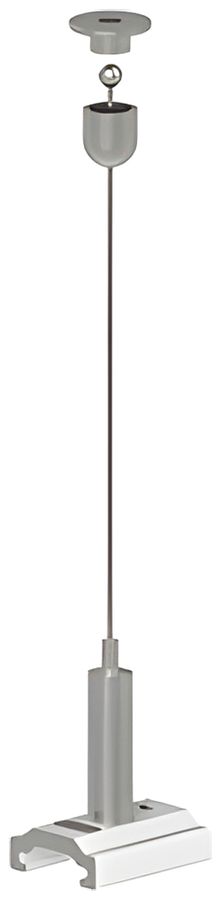 Suspension à corde Sylvania OneTrack Ø1.5×3000mm acier blanc