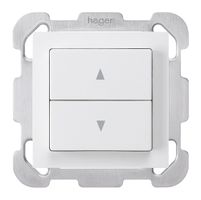 UP-Storenschalter kallysto weiss mit 2 Funktionstasten Steckklemme