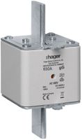 Fusible HPC Hager DIN3 500VAC 630A gG/gL avertisseur double antirouille
