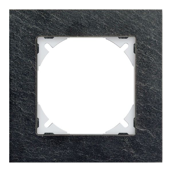 Abdeckrahmen EDIZIOdue prestige 1×1 schiefer
