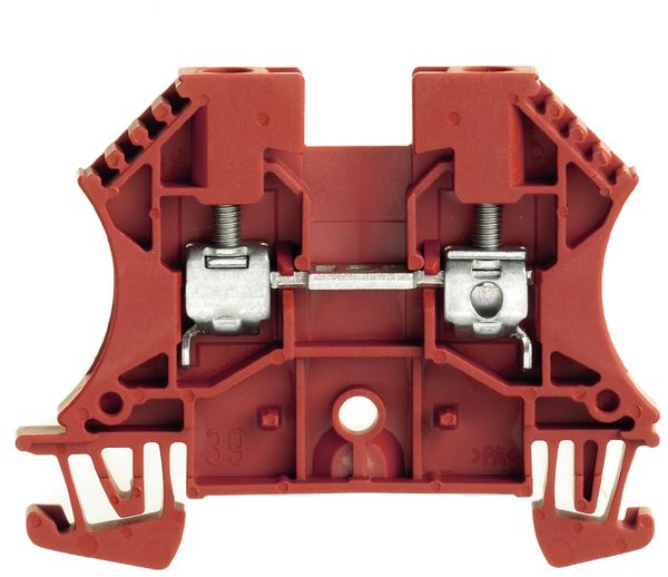 Borne de passage Weidmüller WDU connexion à vis 4mm² TS35 rouge