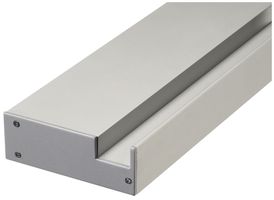 Wandträger-Profil SLV GLENOS Profi, 1m mit Endkappen silbergrau