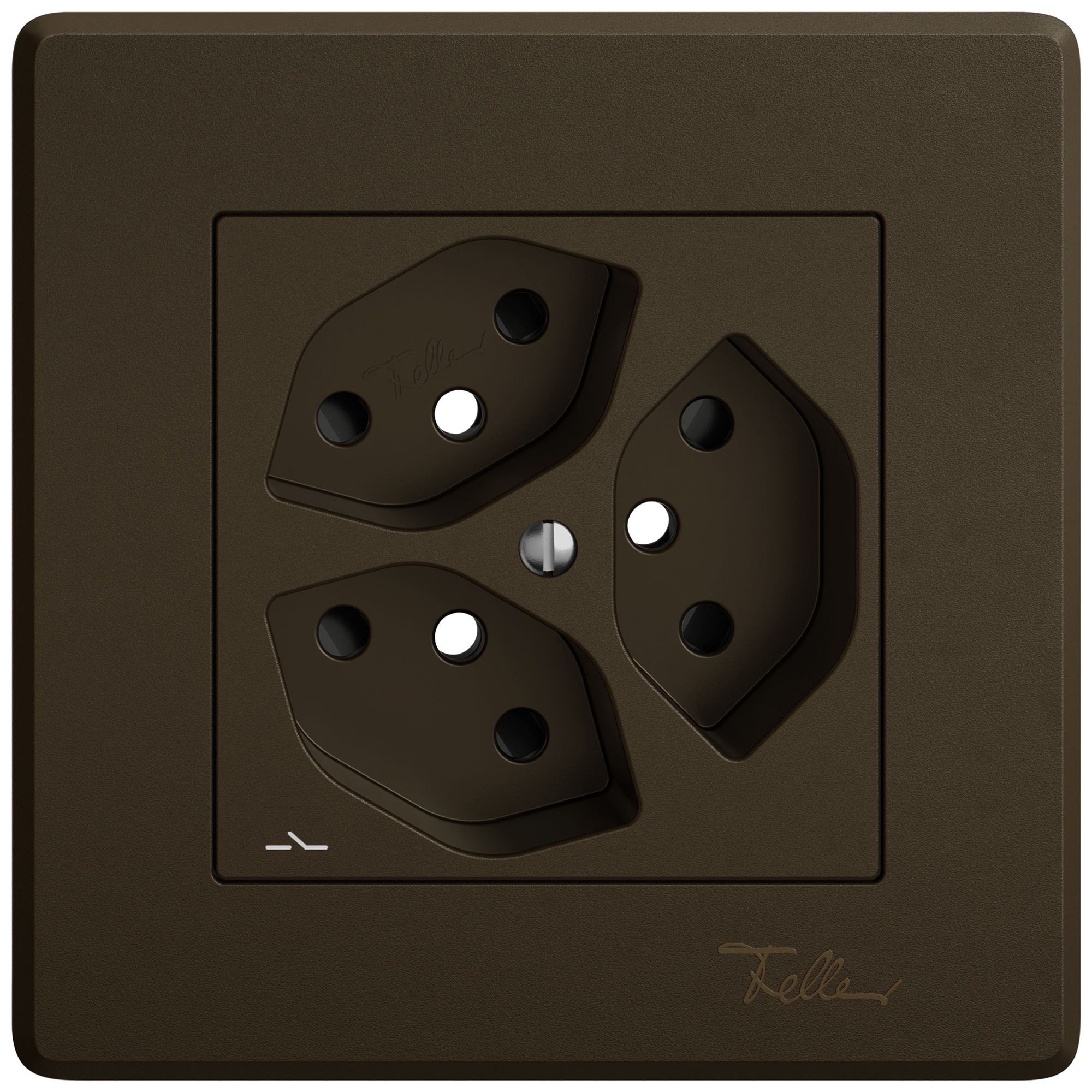 Kit di montaggio INC EDIZIO.liv SNAPFIX® per presa 3×T13 separata shutter ma