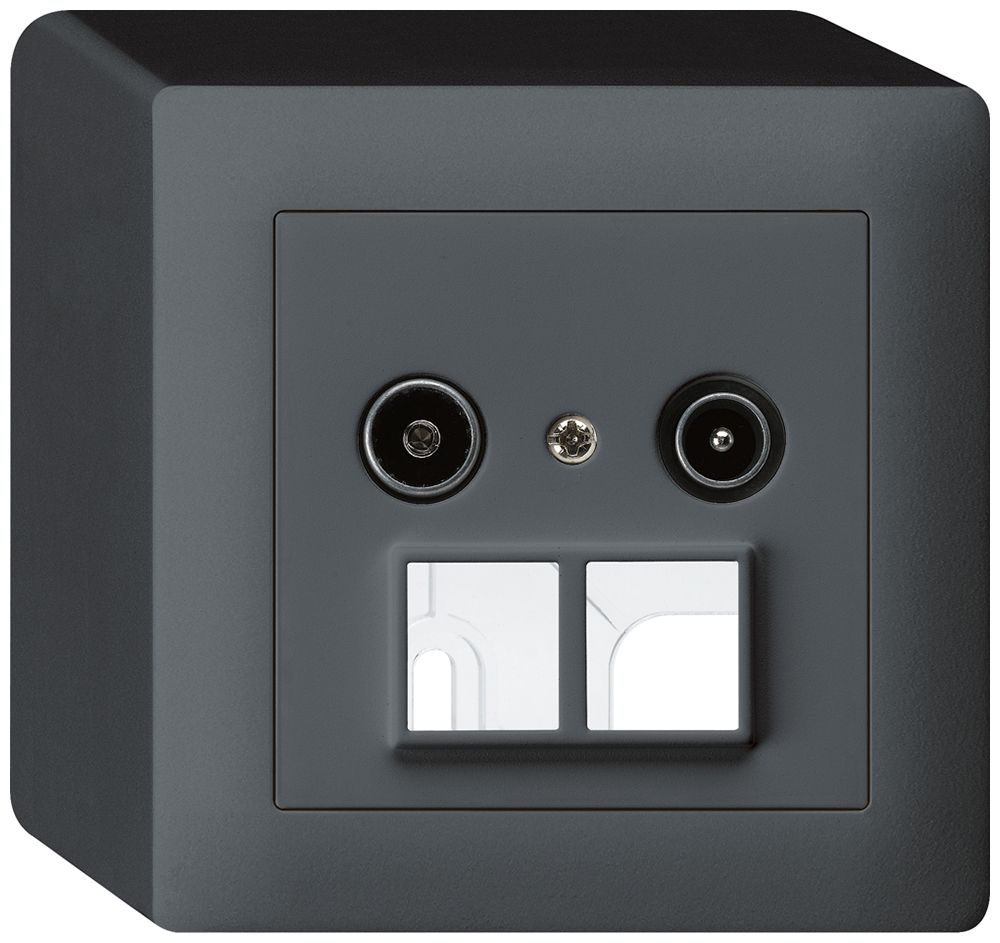 AP-Antennendose R/TV HMS kallysto 14dB anthrazit