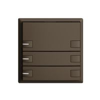 Poussoir ENC KNX 3× EDIZIOdue coffee RGB avec LED