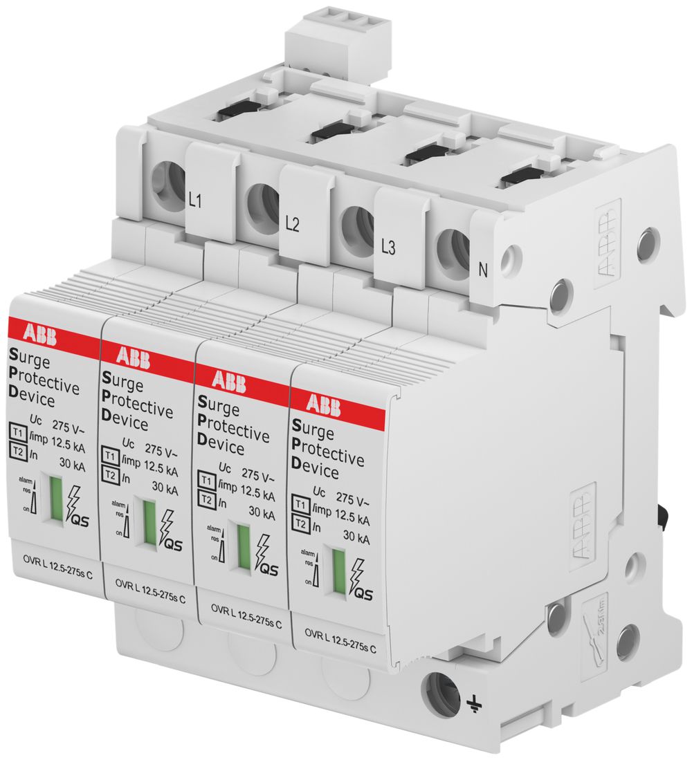 Überspannungsableiter ABB proM compact T1-T2 4L m.Telesignal u.Reserve Varistor